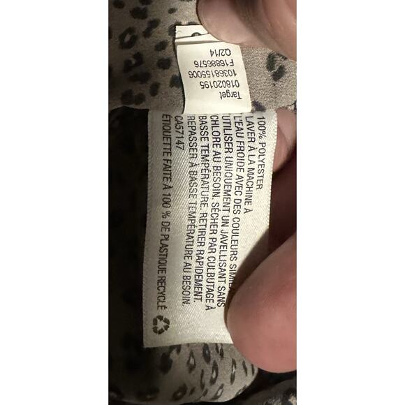 Womens Merona Long Sleeve Tunic Shirt, animal Print Sz XXL - Picture 5 of 6